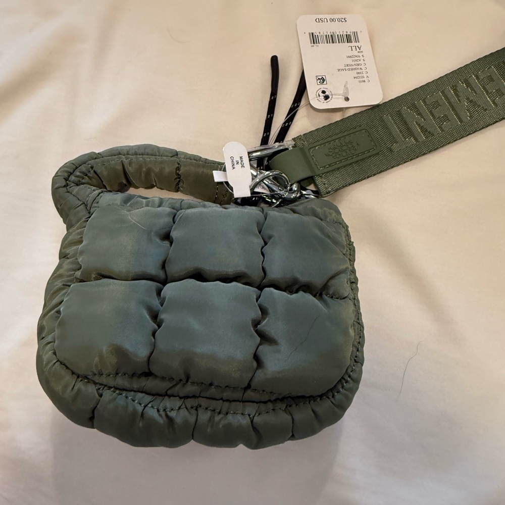 Free People Olive green Quilted mini Bag